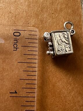 Vintage Sterling Silver Prayer Box Charm